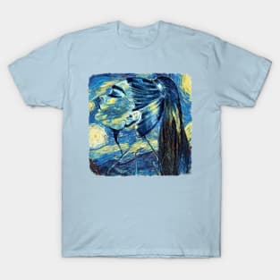 Girl Van Gogh Style T-Shirt